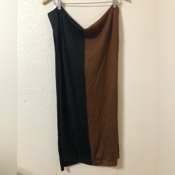 NWT Summersalt The Classic Colorblock Praline & Sea Urchin Scarf Brown & Black - Picture 2 of 5